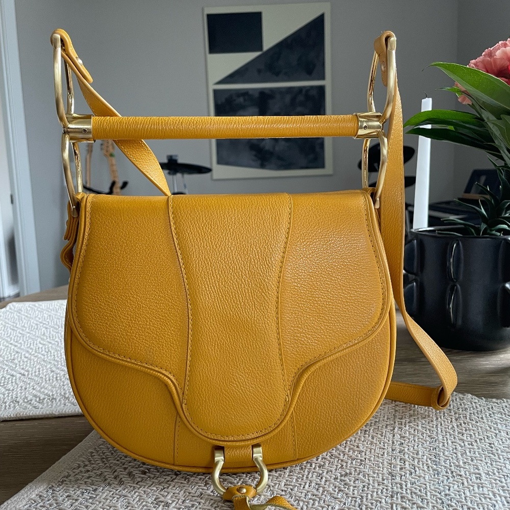 Sancia Babylon Bar Bag mustard yellow